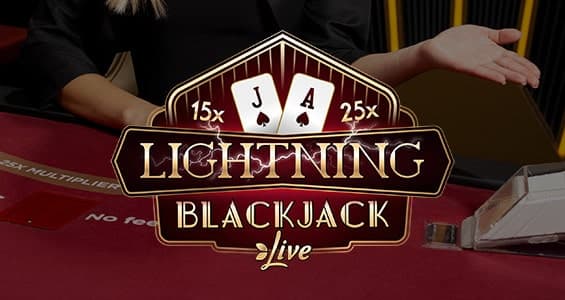 Play the Lightning Blackjack slot by Evolution on Qbet